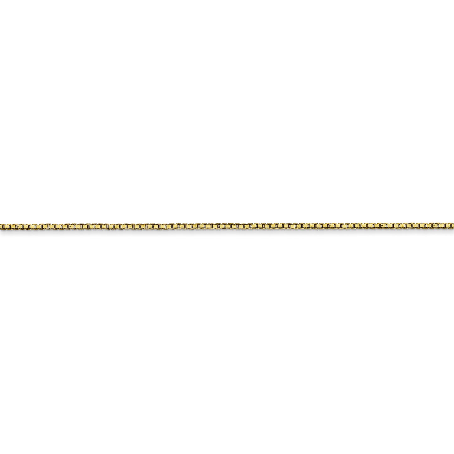 10k .90mm Box Chain - Solomon Jewelers