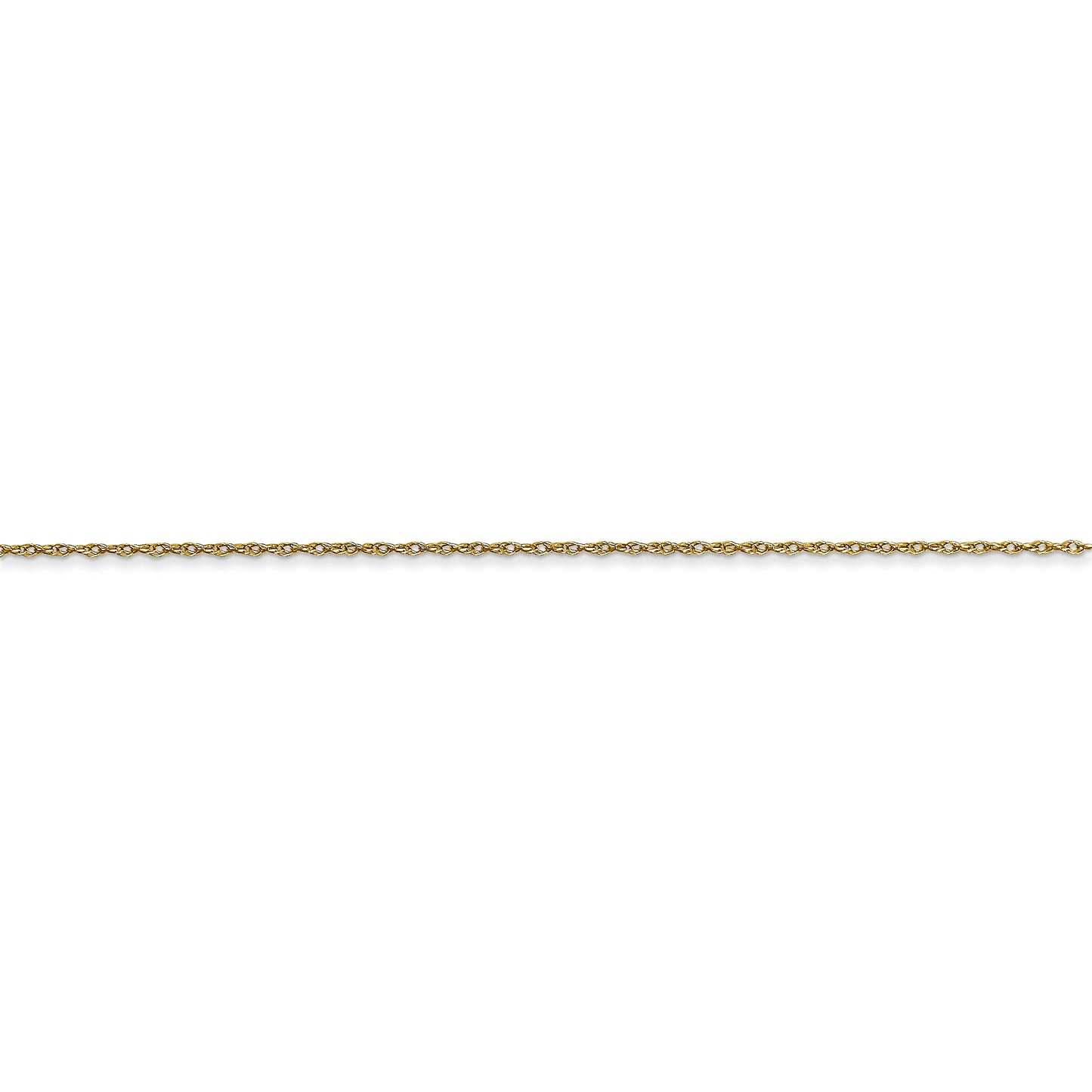 10k .5mm Carded Cable Rope Chain - Solomon Jewelers