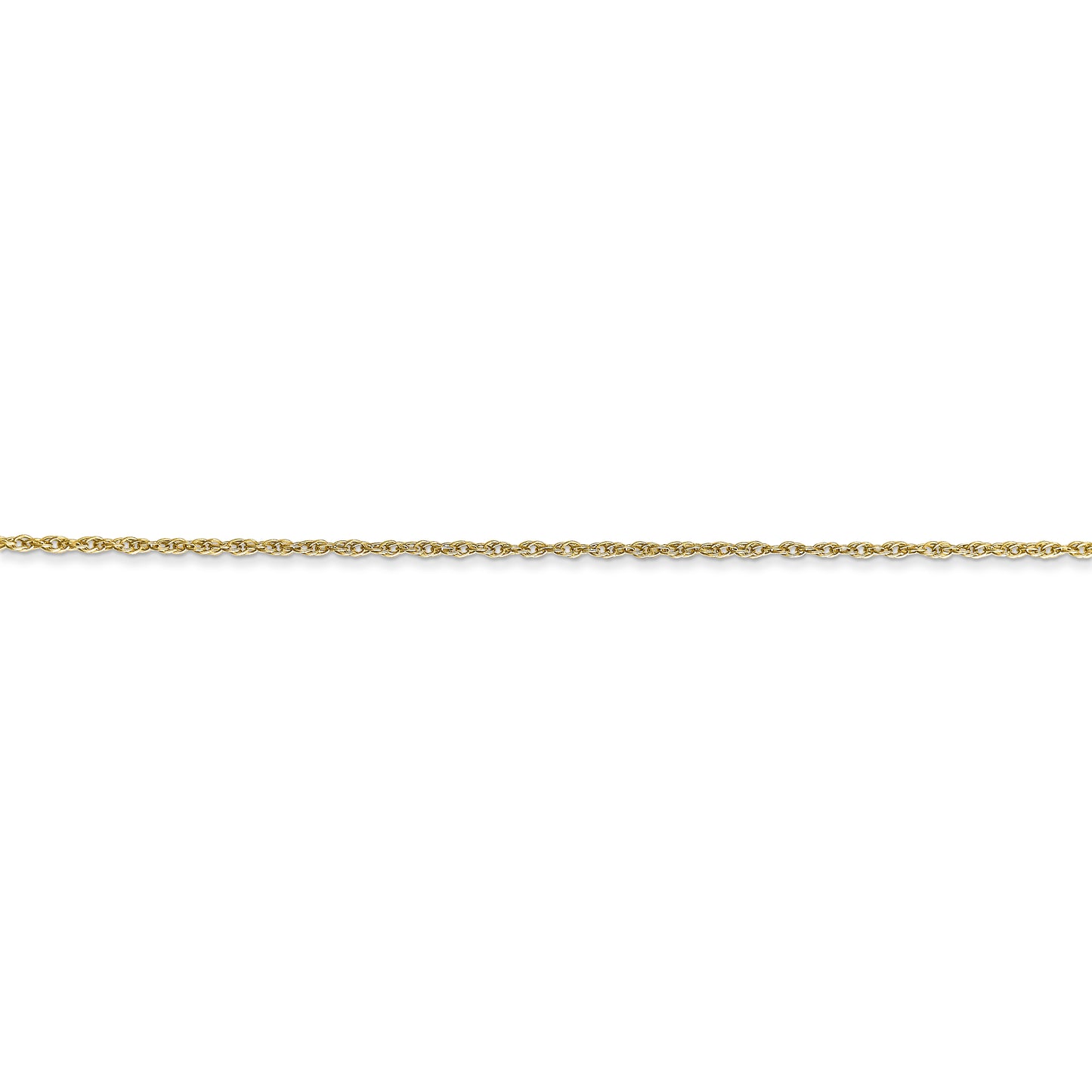 10k .8mm Lite-Baby Rope Chain - Solomon Jewelers