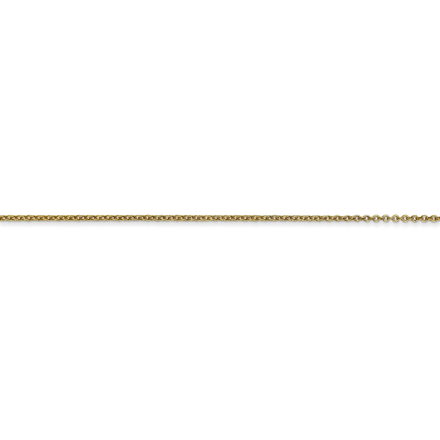 10k .9mm Cable Chain - Solomon Jewelers