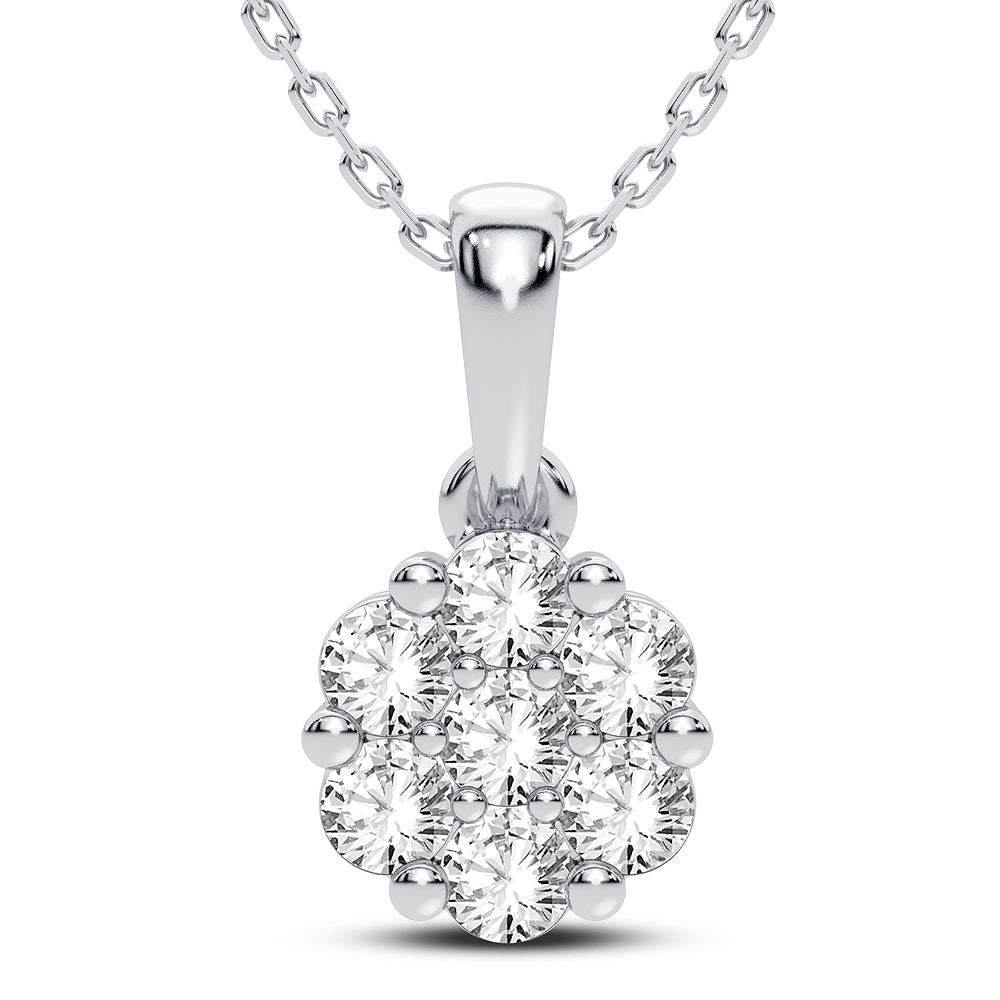14K 0.50CT Diamond Pendant - Solomon Jewelers