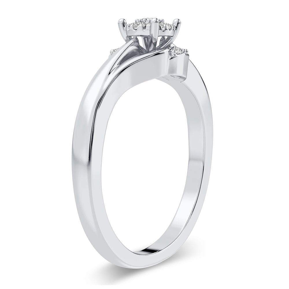 14K 0.11CT Diamond Ring - Solomon Jewelers