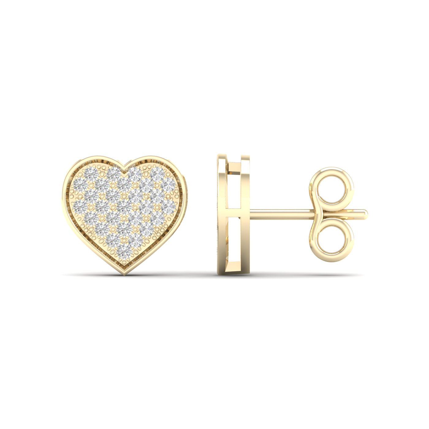 10K 0.15CT Diamond Earring - Solomon Jewelers