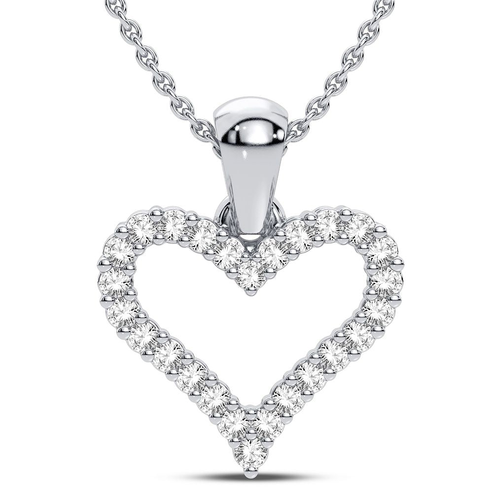 10K 0.16CT Diamond Pendant - Solomon Jewelers