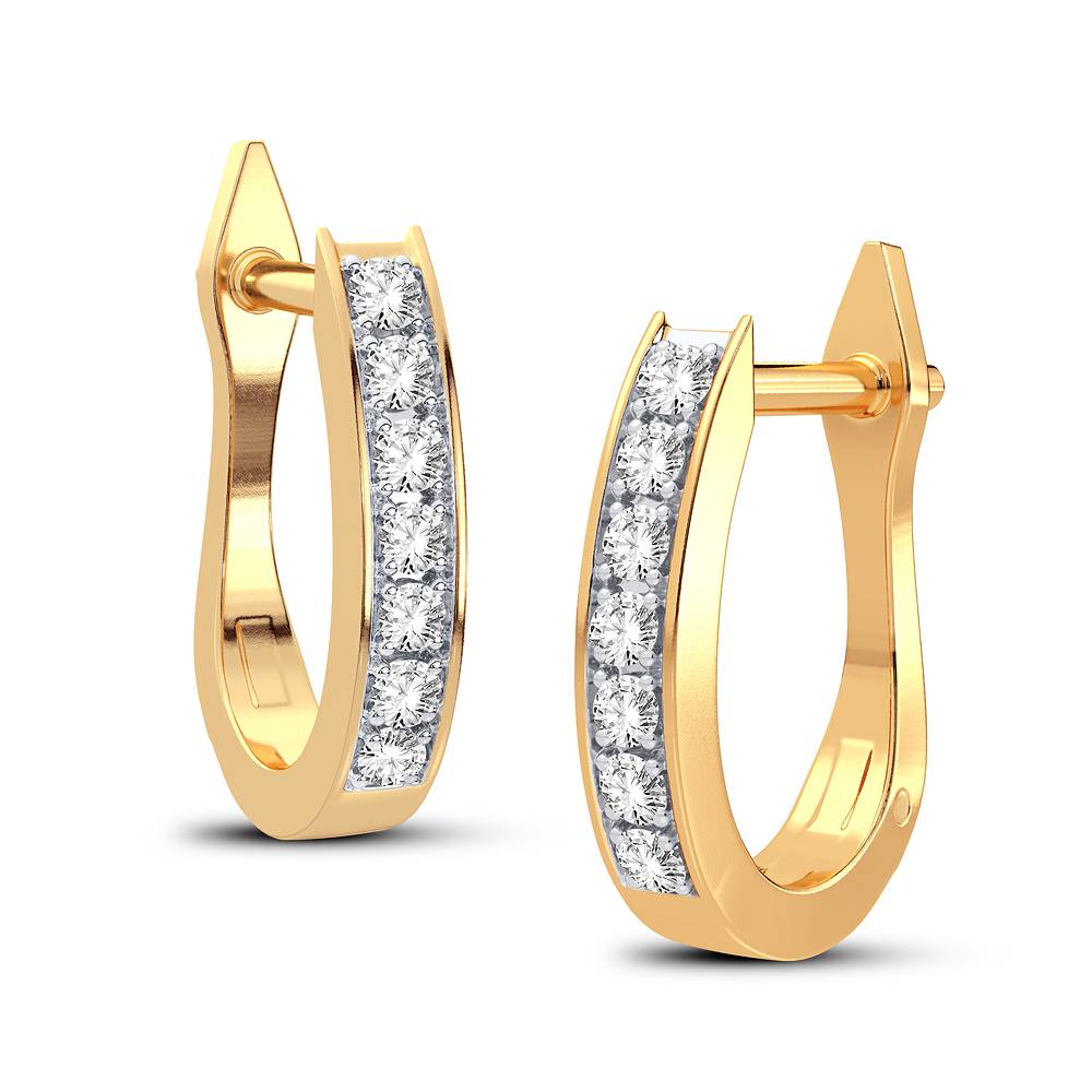 10K 0.06CT Diamond Earring - Solomon Jewelers