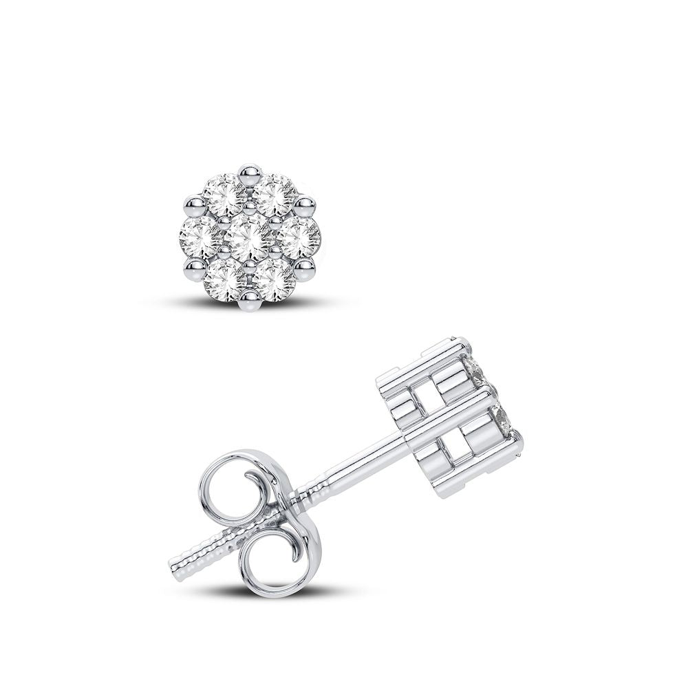 14K 0.25CT Diamond Earring and Pendant Set - Solomon Jewelers