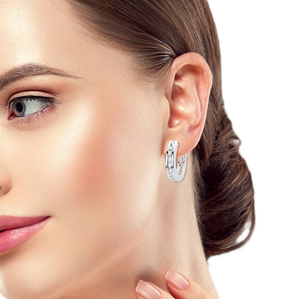 14K 0.15CT Diamond Earring - Solomon Jewelers