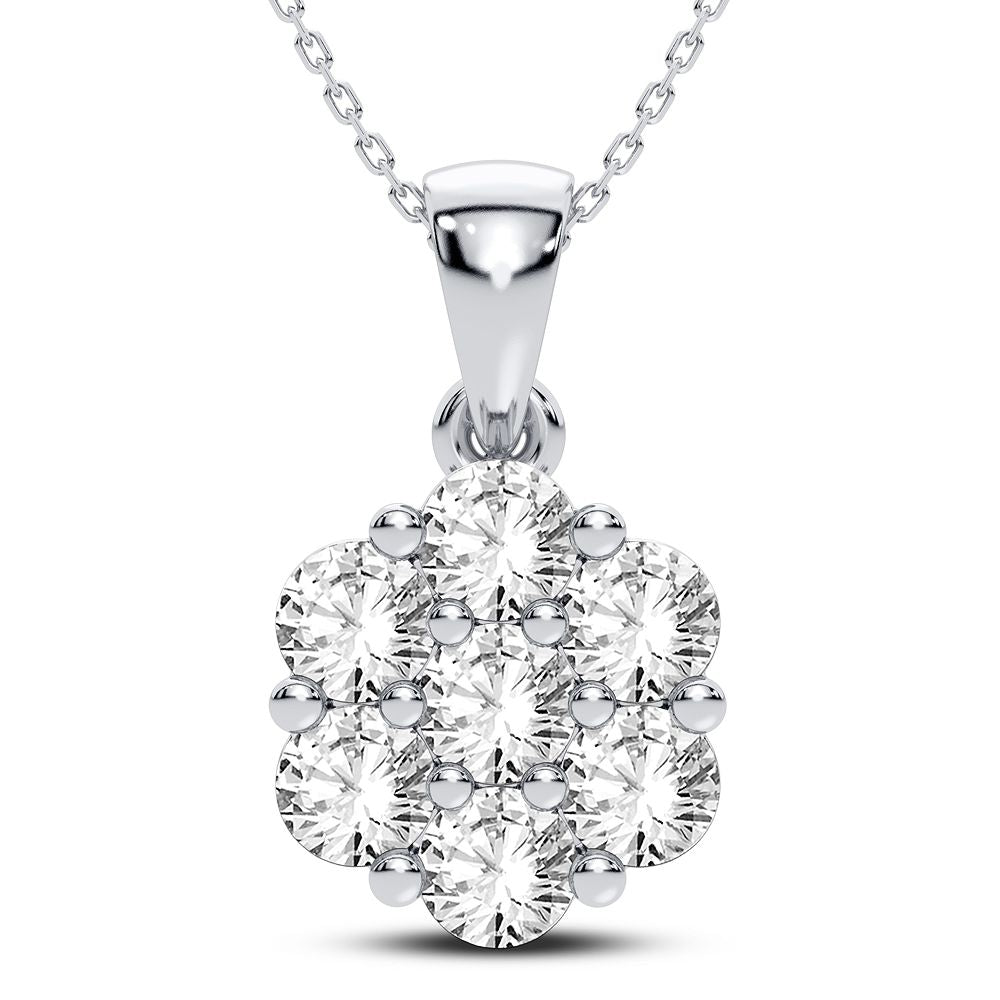 14K 1.50CT Diamond Pendant - Solomon Jewelers