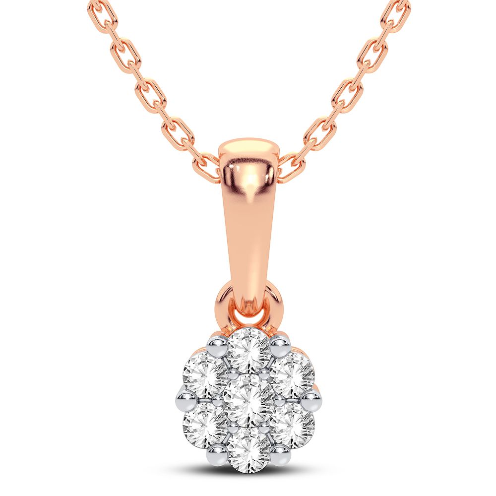 14K 0.15CT Diamond Pendant - Solomon Jewelers