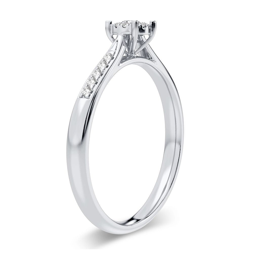 14K 0.15CT Diamond Ring - Solomon Jewelers