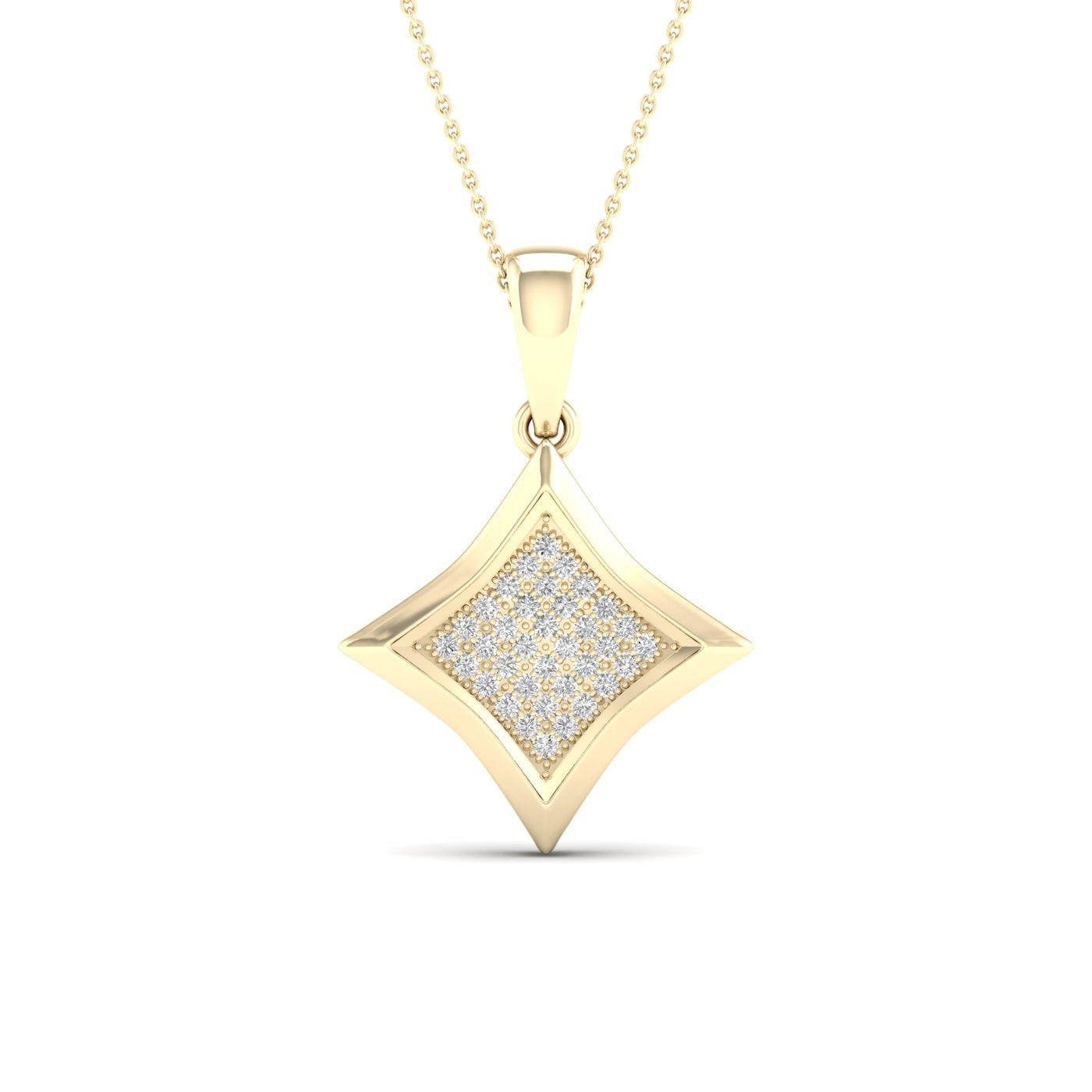 10K 0.10CT Diamond Pendant - Solomon Jewelers