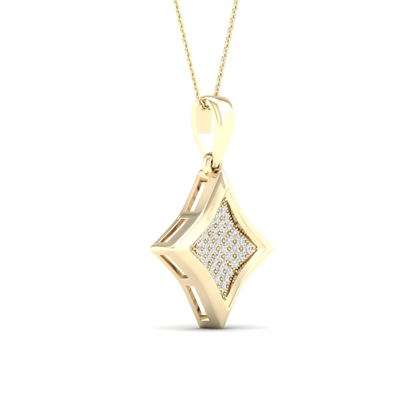 10K 0.10CT Diamond Pendant - Solomon Jewelers