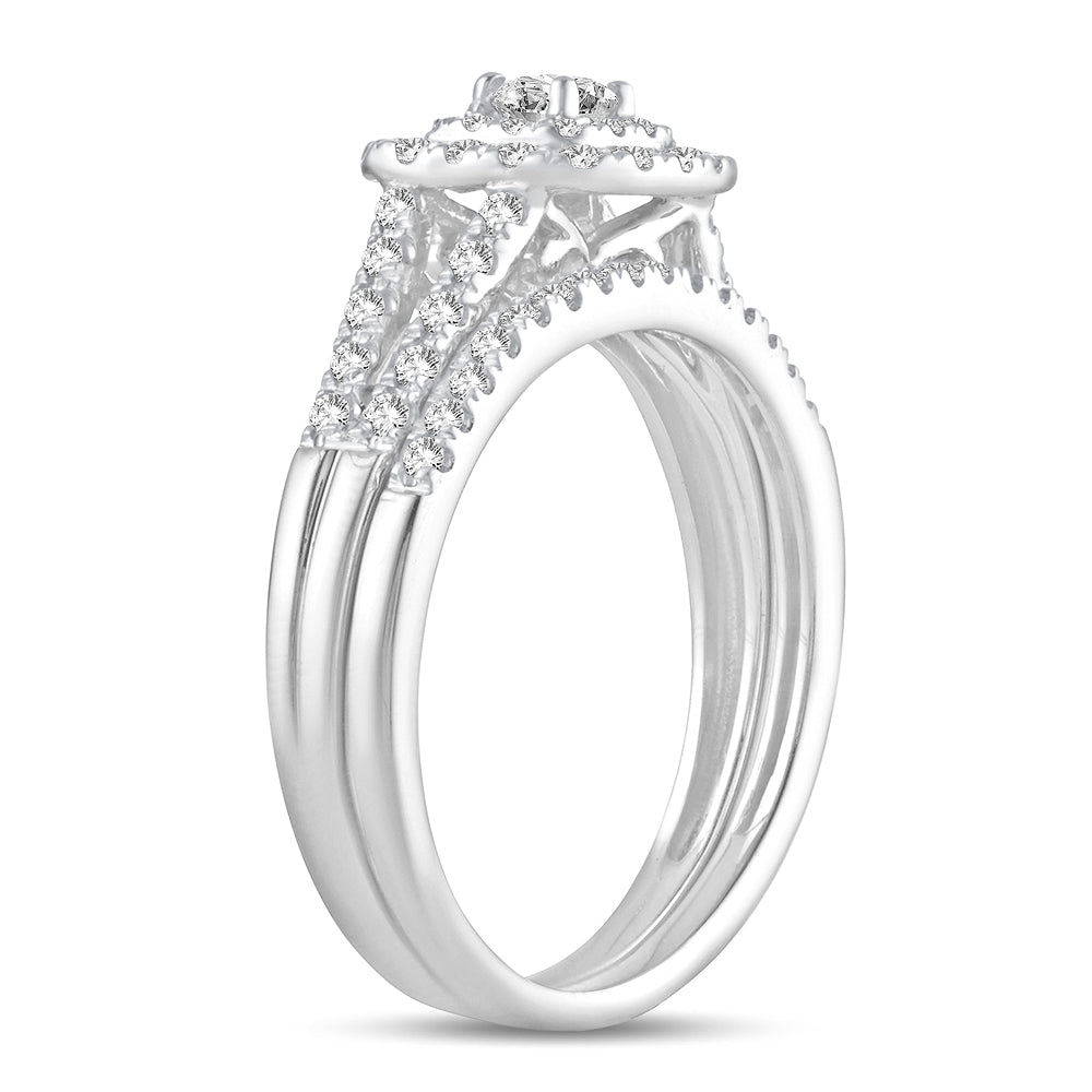 10K 0.50ct Diamond Bridal Ring - Solomon Jewelers