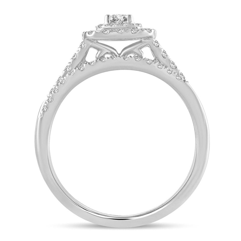 10K 0.50ct Diamond Bridal Ring - Solomon Jewelers
