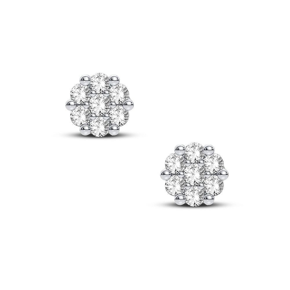 14K 0.09CT Diamond Earring - Solomon Jewelers