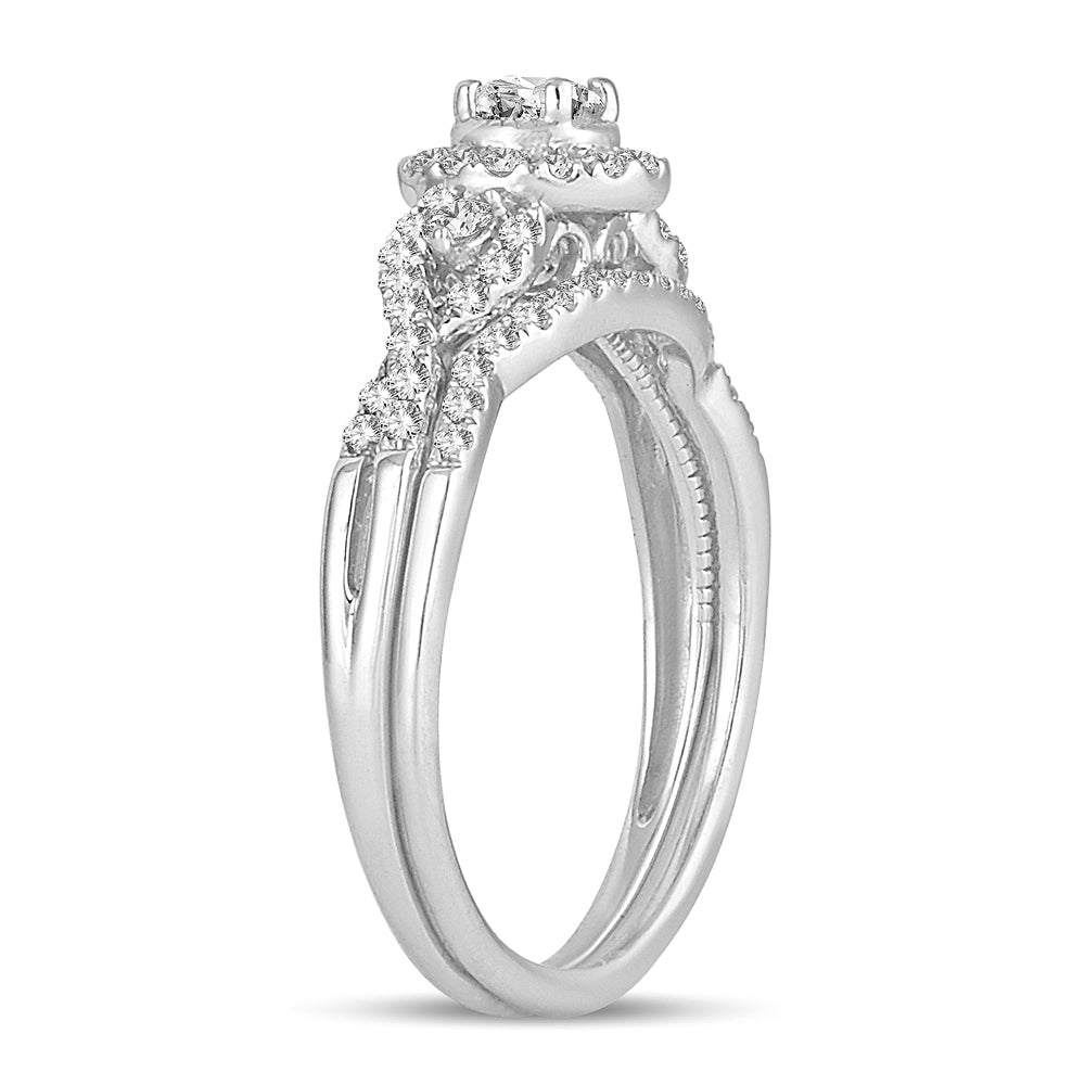 14K 0.50CT DIAMOND BRIDAL RING - Solomon Jewelers