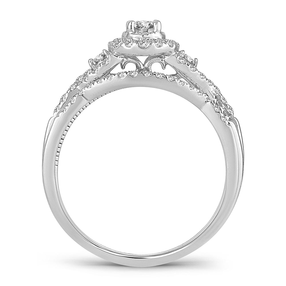 14K 0.50CT DIAMOND BRIDAL RING - Solomon Jewelers