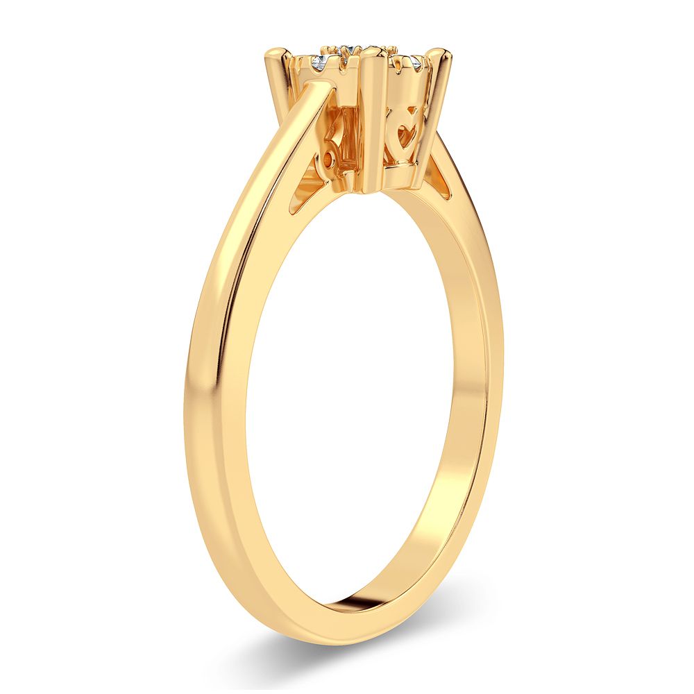 14K 0.14CT Diamond Ring - Solomon Jewelers