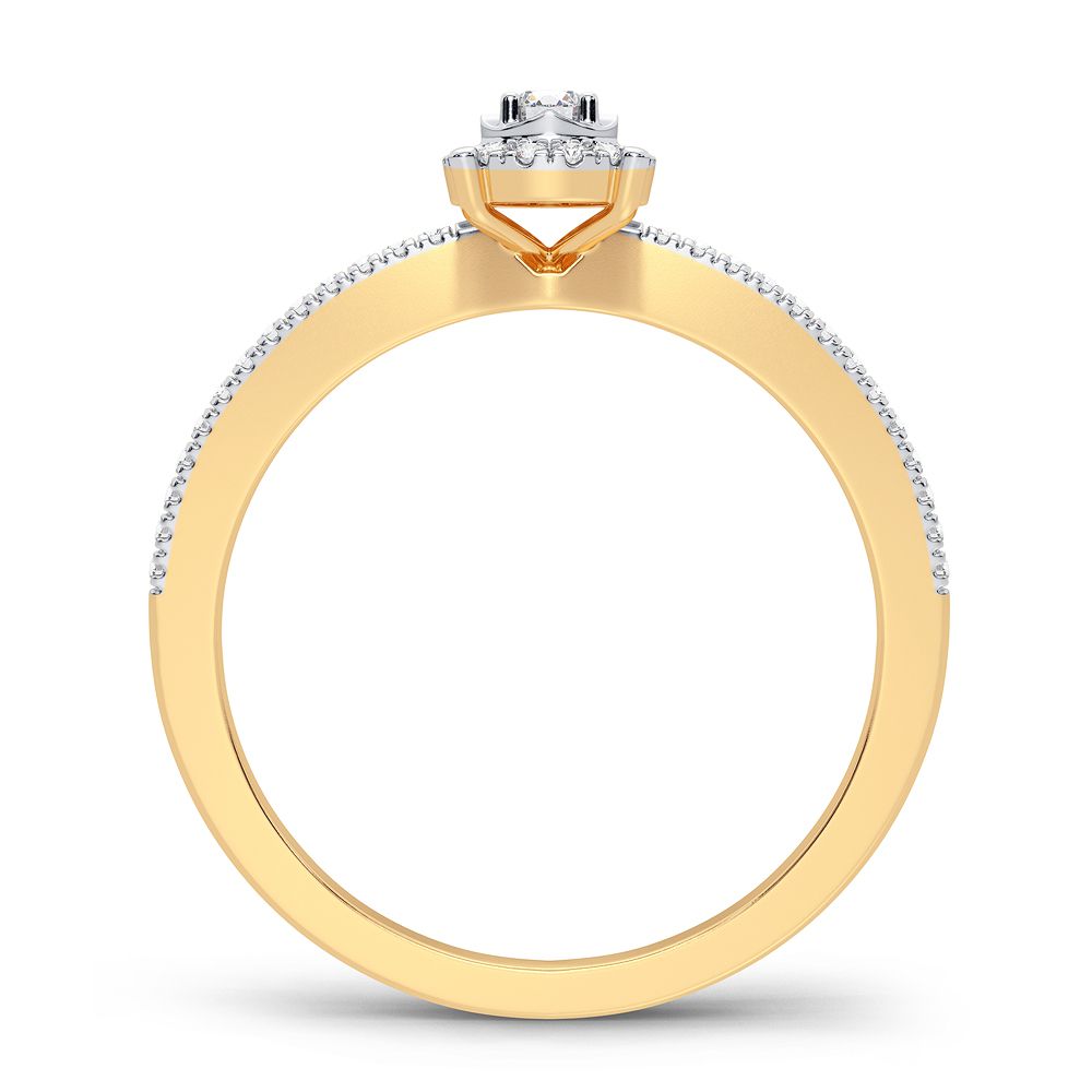 14 Karat Gold 0.16CT Diamond Ring - Solomon Jewelers