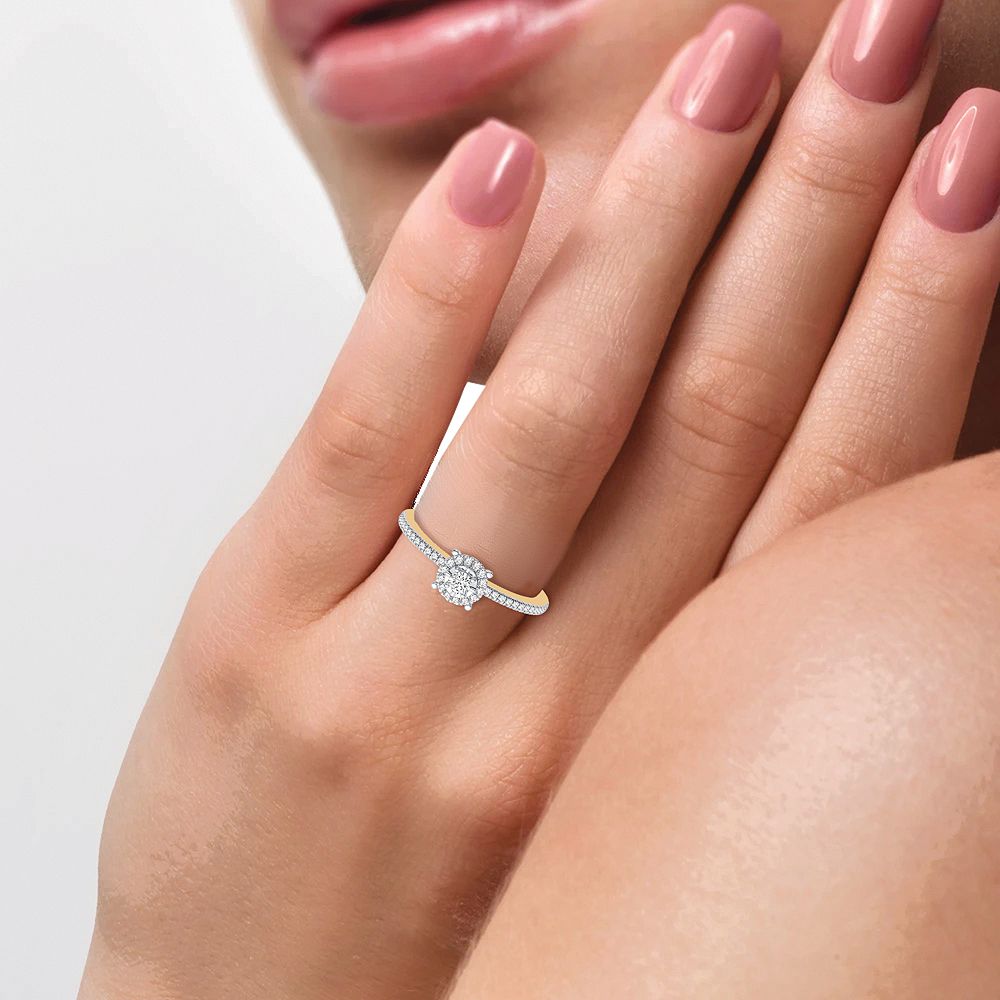 14 Karat Gold 0.16CT Diamond Ring - Solomon Jewelers