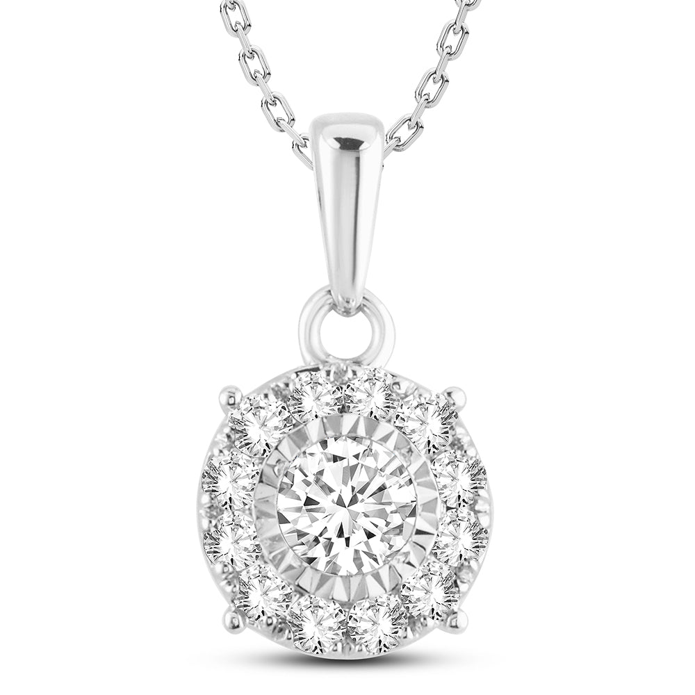 14k 0.50ct Diamond Pendant - Solomon Jewelers