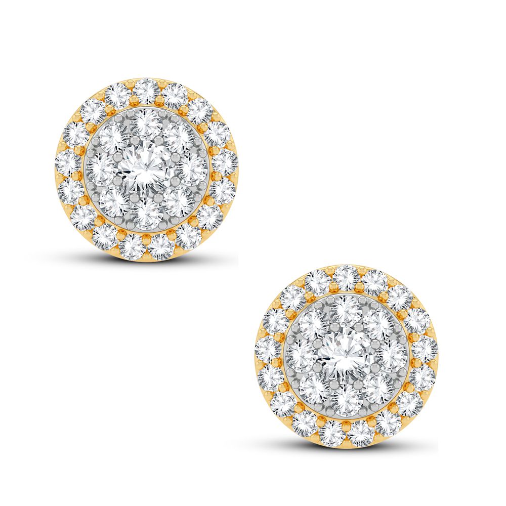 14K 0.62CT Diamond Earring - Solomon Jewelers