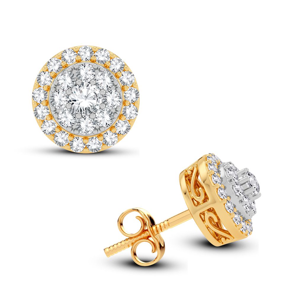 14K 0.62CT Diamond Earring - Solomon Jewelers