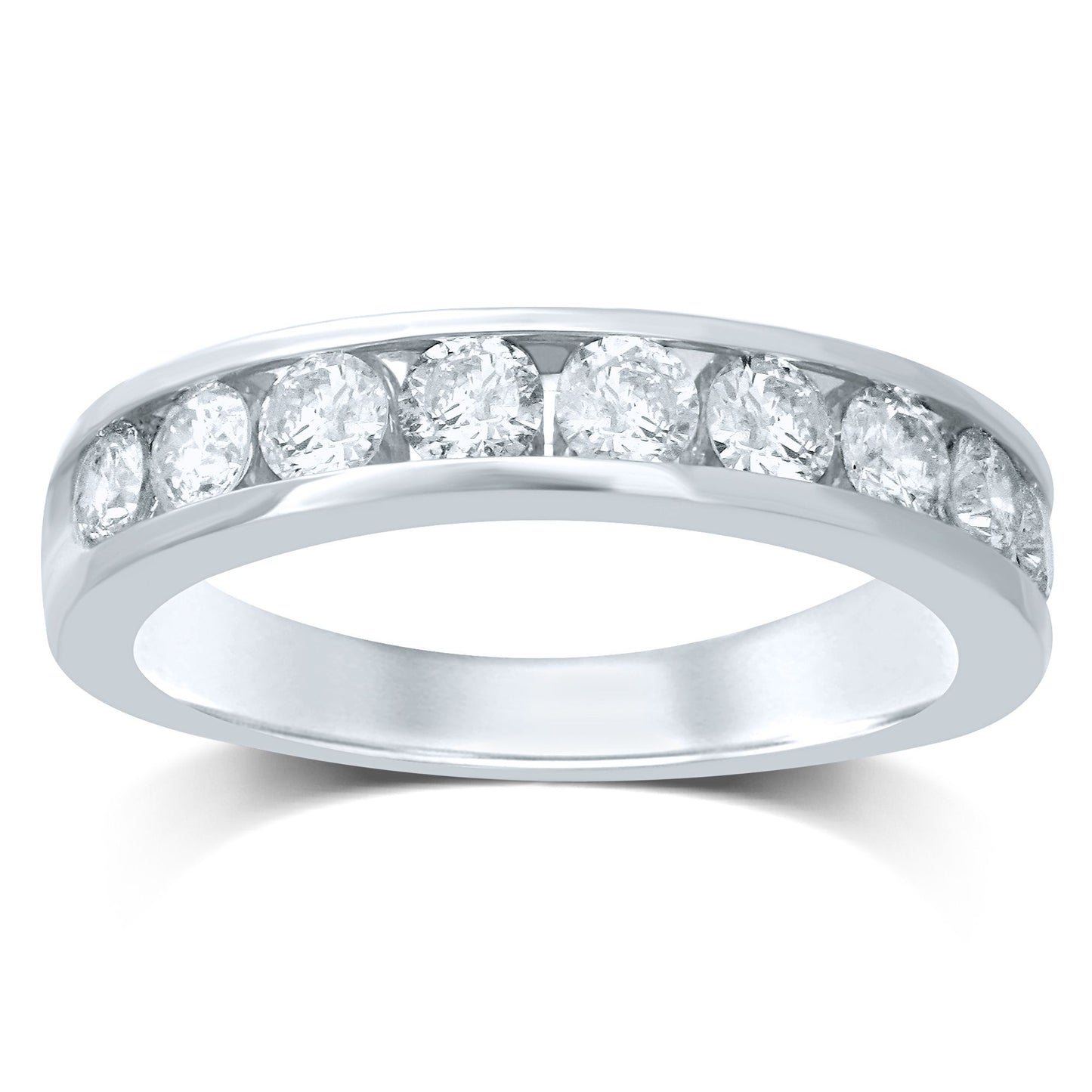 14K 0.27CT Diamond Band (9 Diamond Stones) - Solomon Jewelers