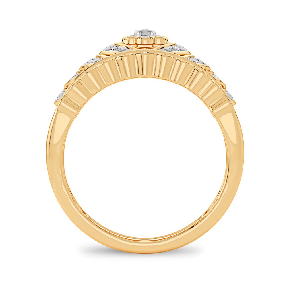 10K 0.10CT Diamond Fashion Ring - Solomon Jewelers