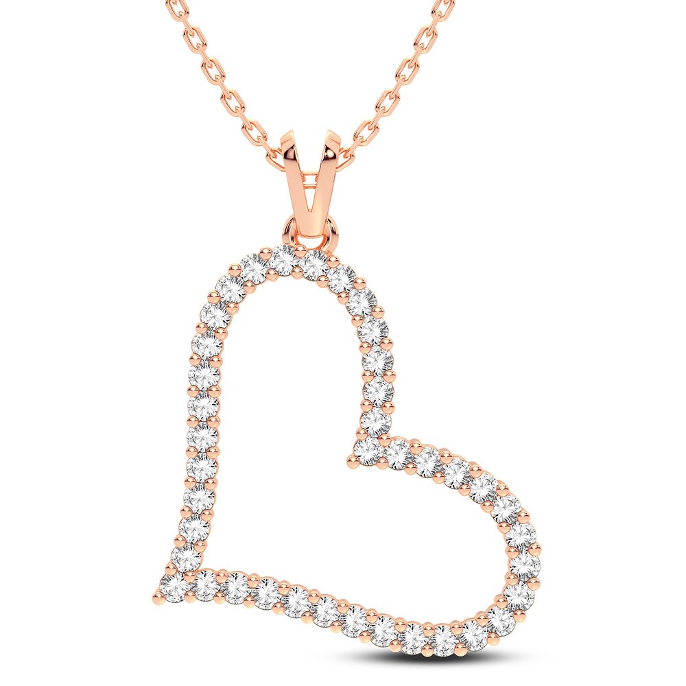 14K 0.50CT Diamond Pendant - Solomon Jewelers
