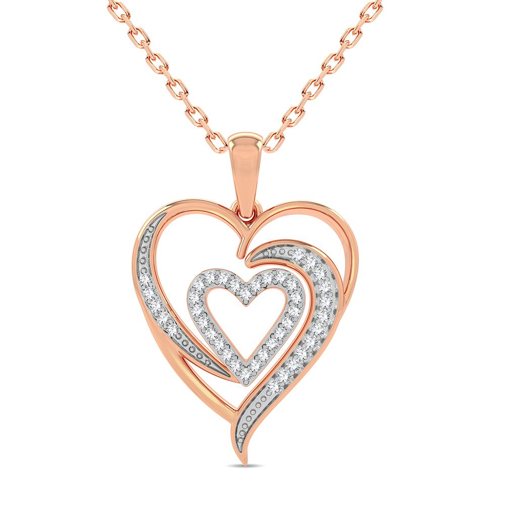 10K 0.20CT Diamond Pendant - Solomon Jewelers