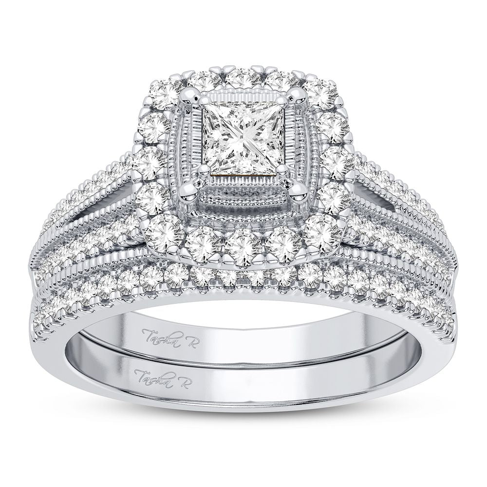 14K 0.62CT Diamond Bridal Ring - Solomon Jewelers