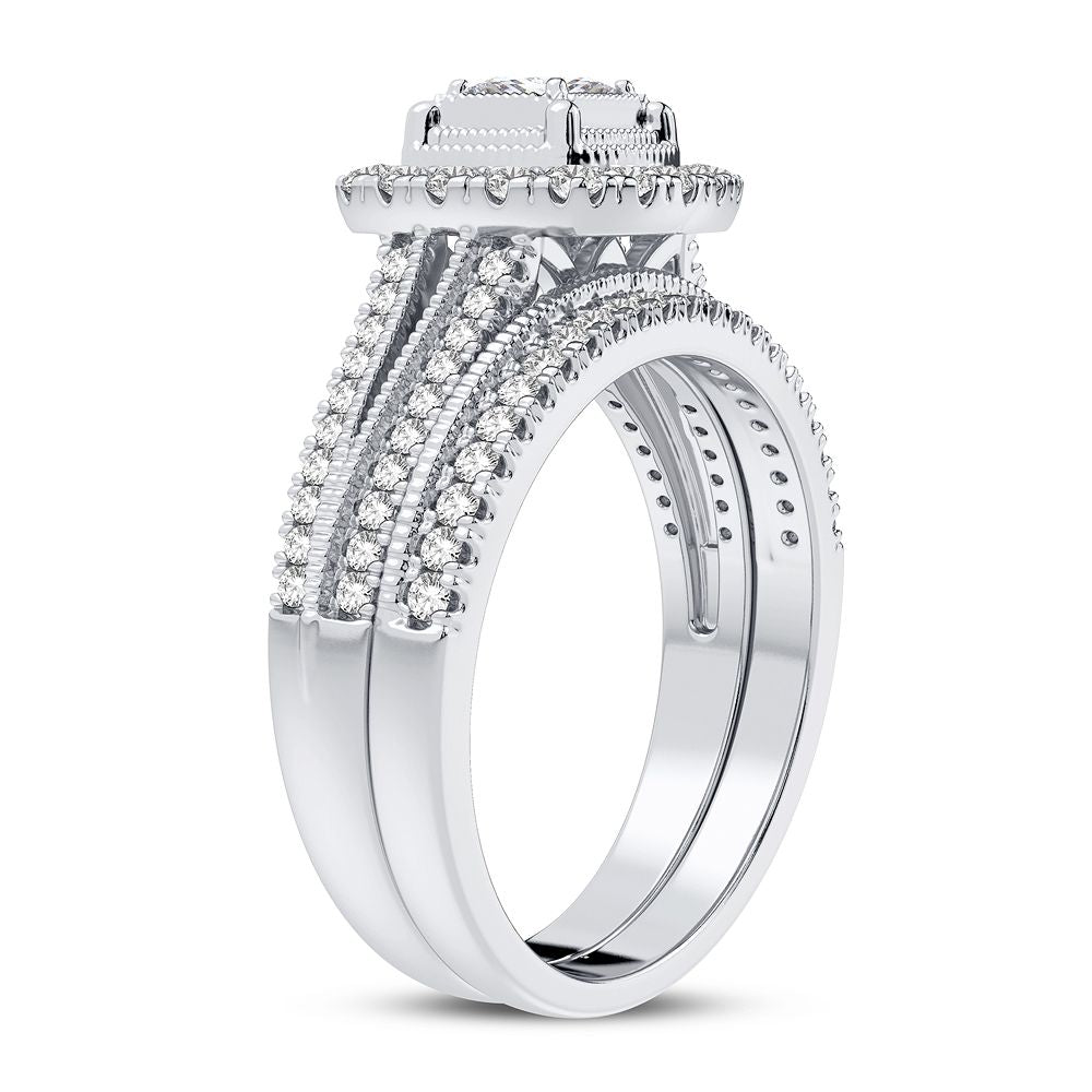 14K 0.62CT Diamond Bridal Ring - Solomon Jewelers