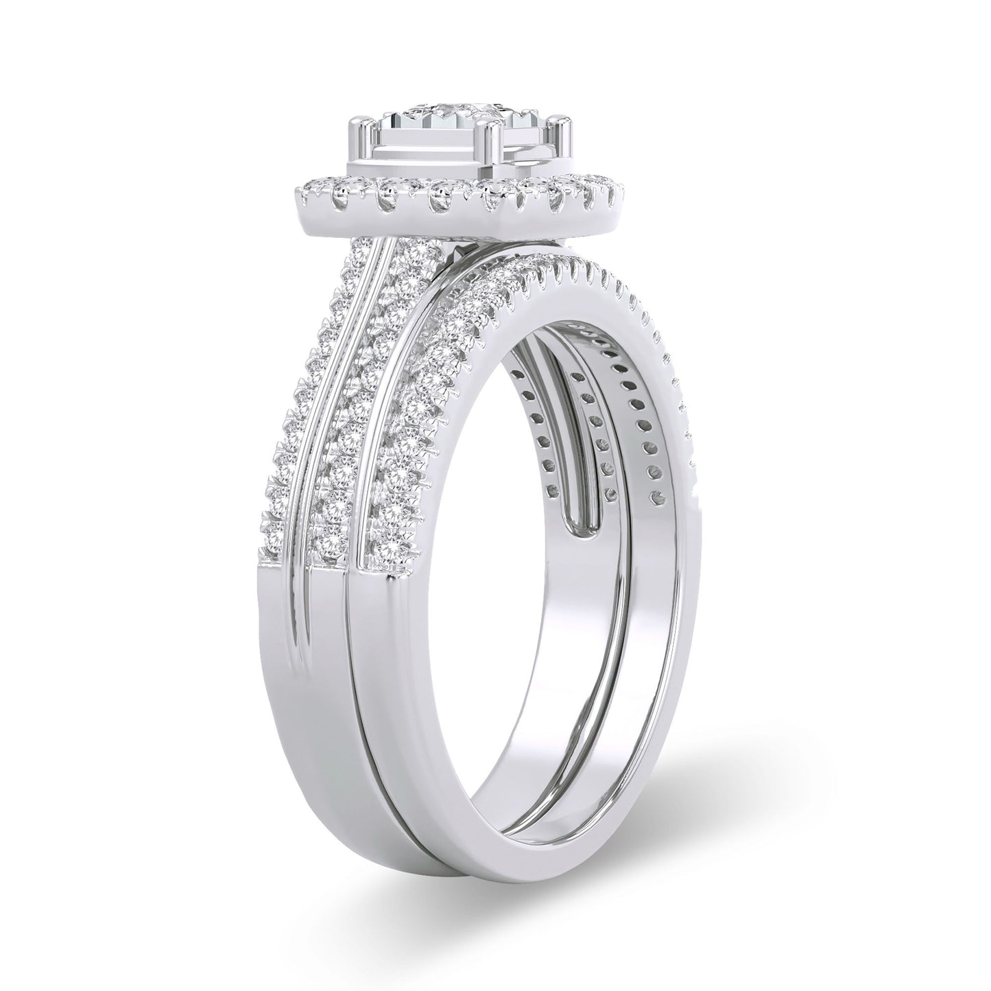 14K 0.64CT Diamond Bridal Ring - Solomon Jewelers