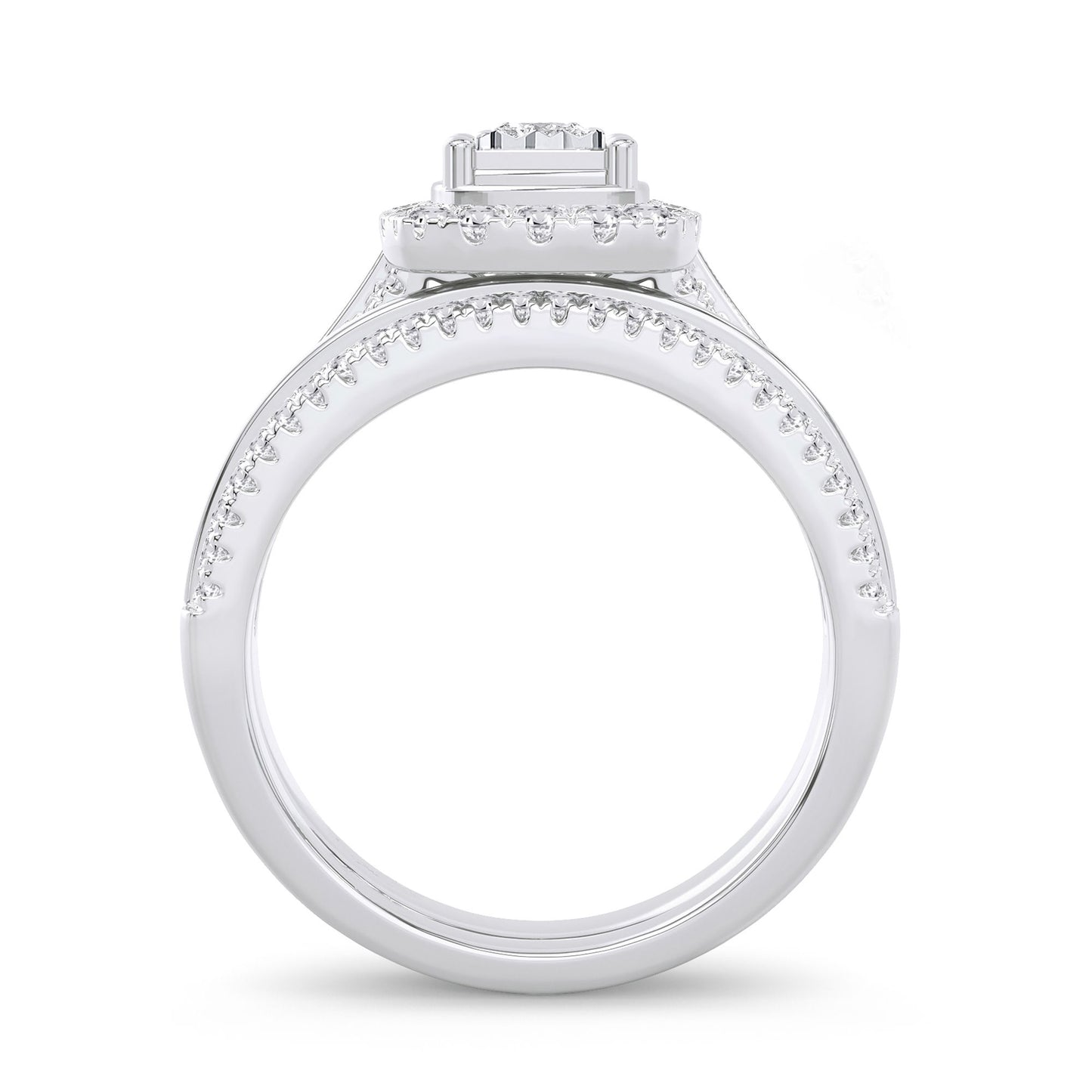 14K 0.64CT Diamond Bridal Ring - Solomon Jewelers