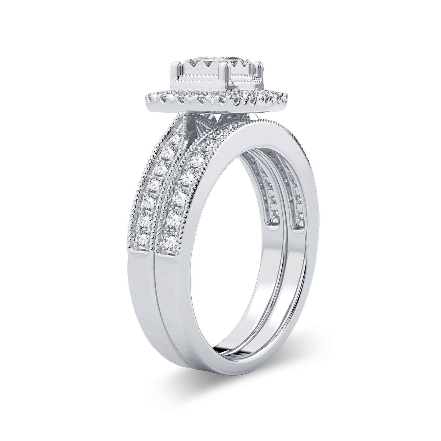 14K 0.75CT Diamond Bridal Ring - Solomon Jewelers