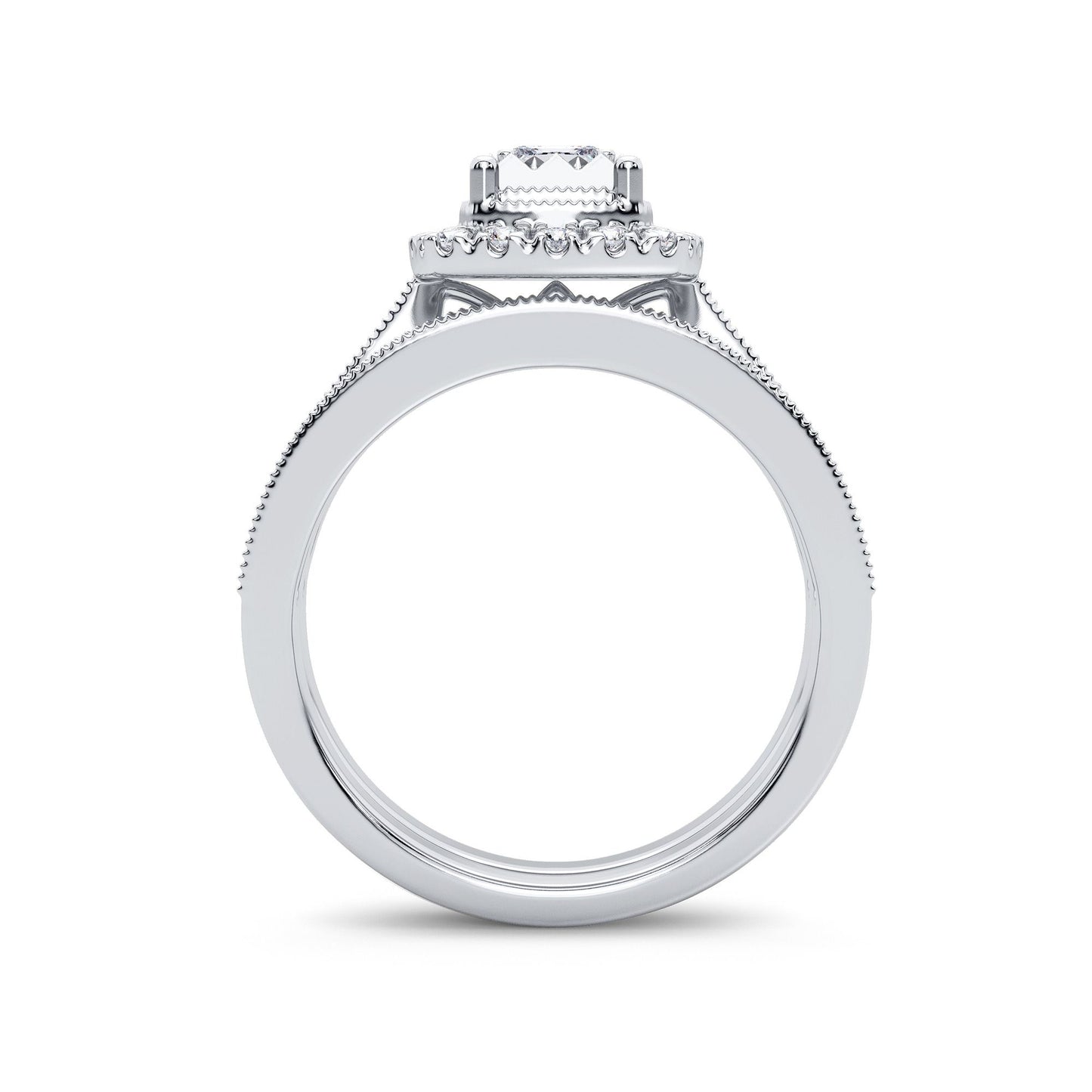 14K 0.75CT Diamond Bridal Ring - Solomon Jewelers