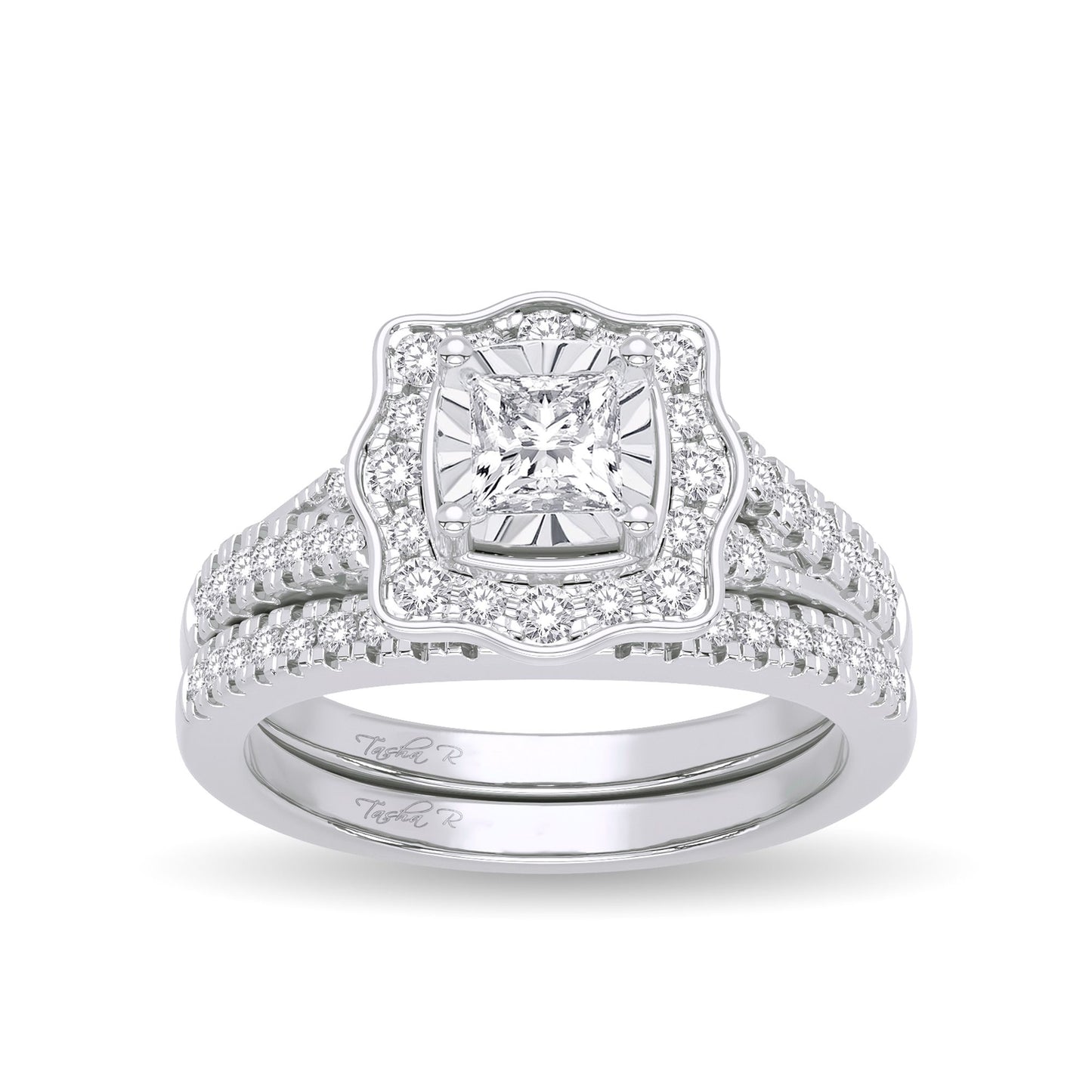 14K 0.62CT Diamond Bridal Ring - Solomon Jewelers