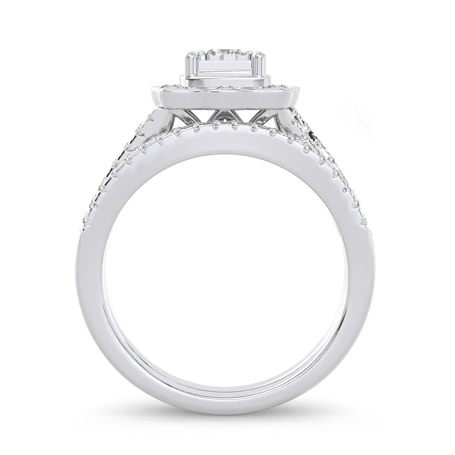 14K 0.62CT Diamond Bridal Ring - Solomon Jewelers