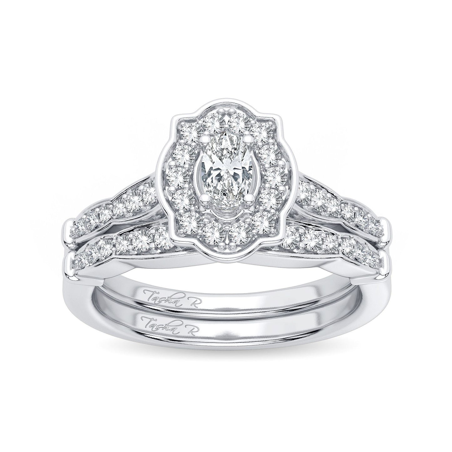14k 0.50ct Diamond Bridal Ring - Solomon Jewelers