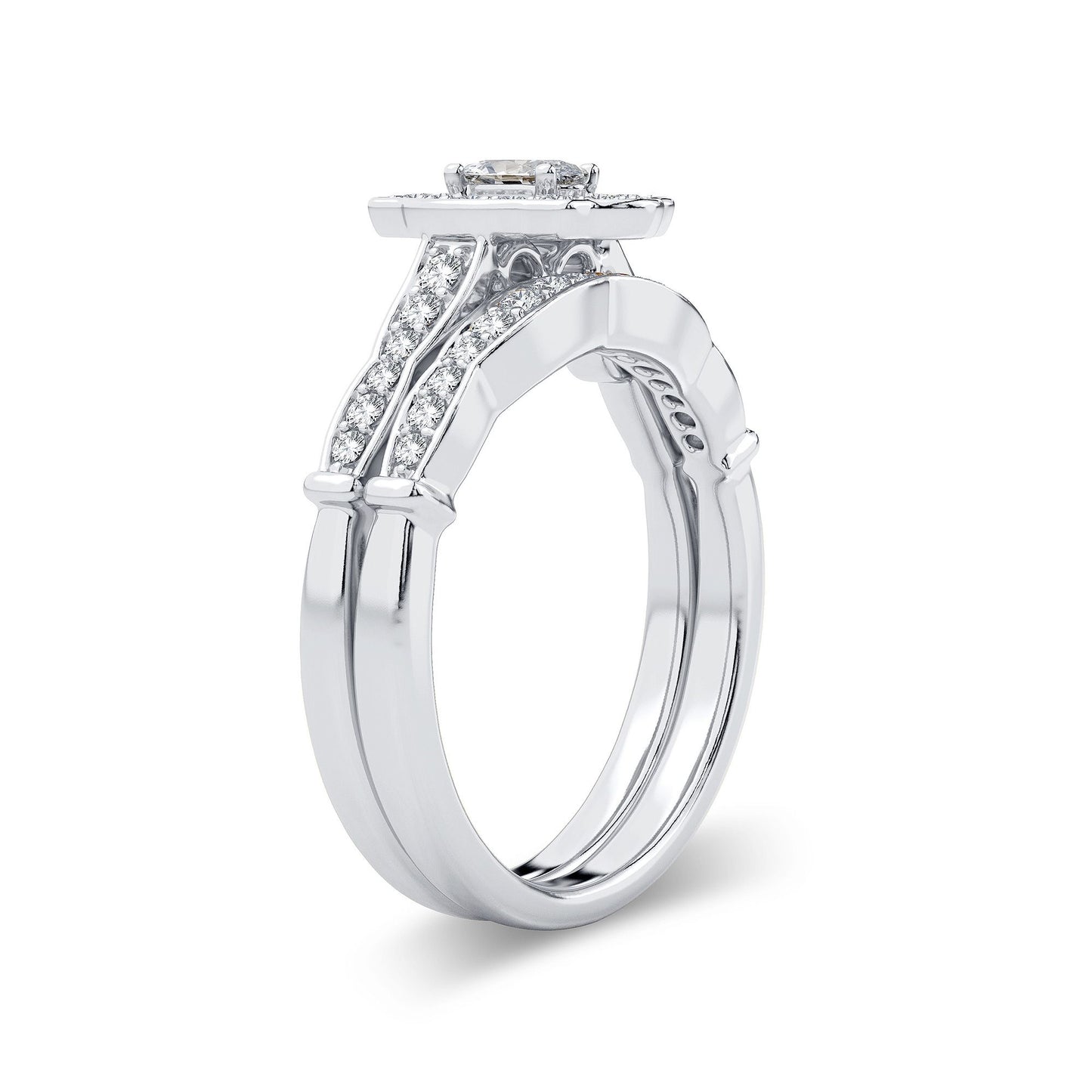 14k 0.50ct Diamond Bridal Ring - Solomon Jewelers
