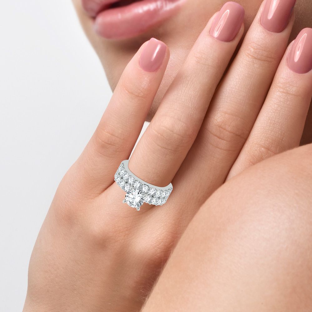 14K 2.00ct Diamond Semi Mount - Solomon Jewelers