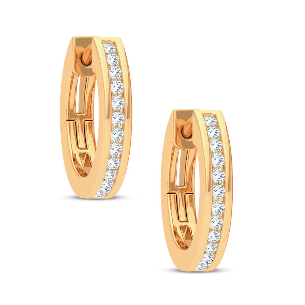 14K 0.10CT DIAMOND EARRING - Solomon Jewelers