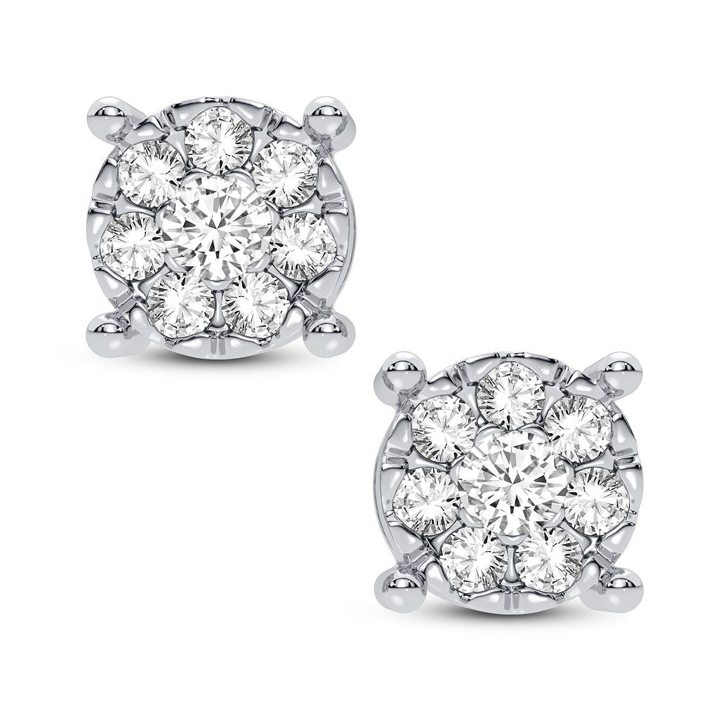 10K 0.75CT DIAMOND EARRING - Solomon Jewelers