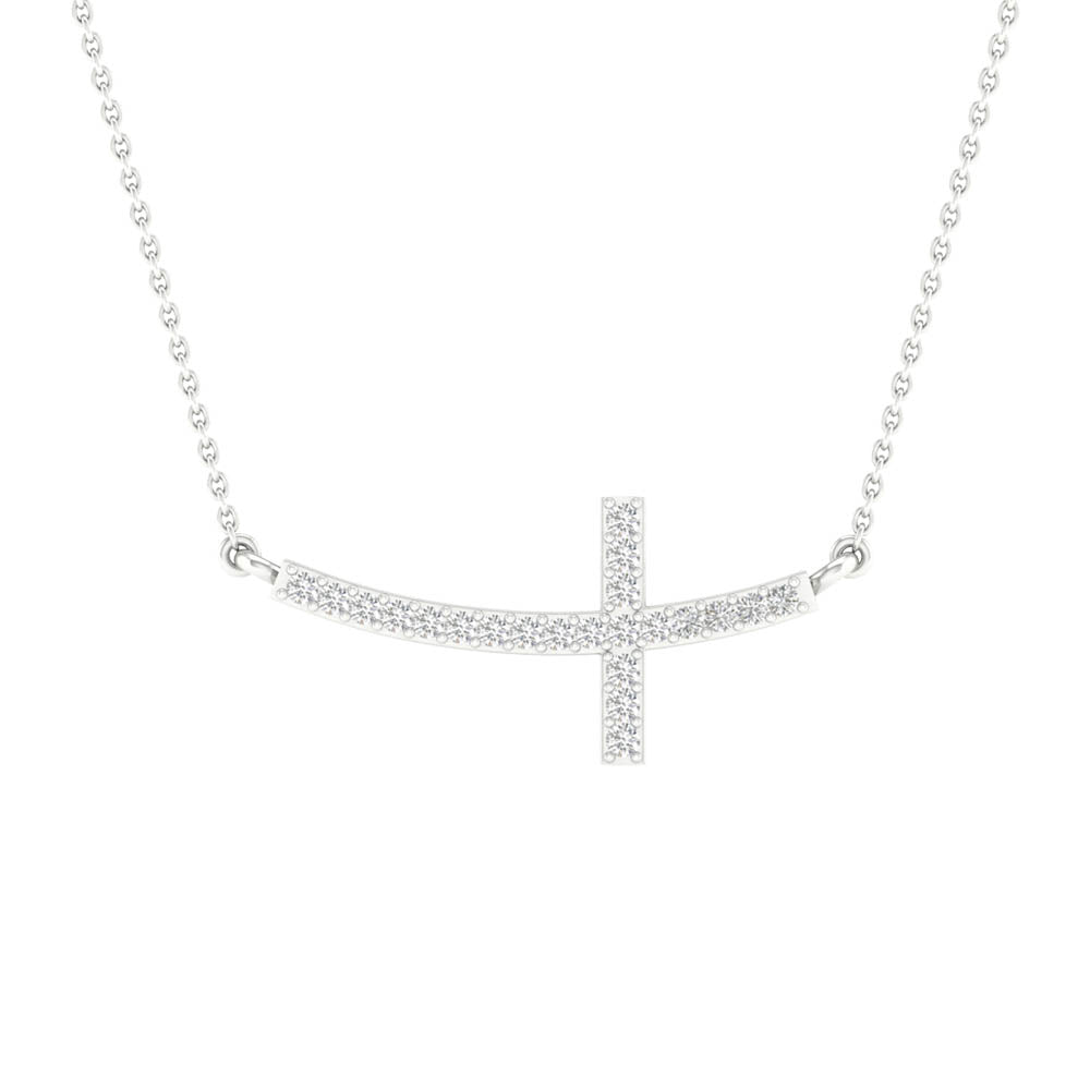 10K 0.06ct Diamond Neckalce - Solomon Jewelers
