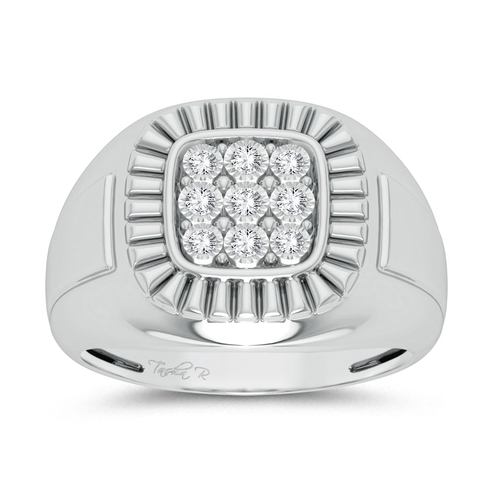 10K 0.20ct Diamond Mens Ring - Solomon Jewelers