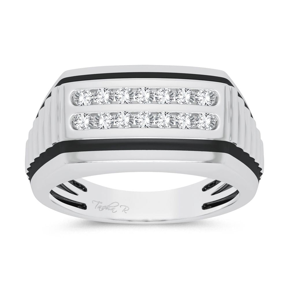 10K 0.25ct Diamond Mens Ring - Solomon Jewelers