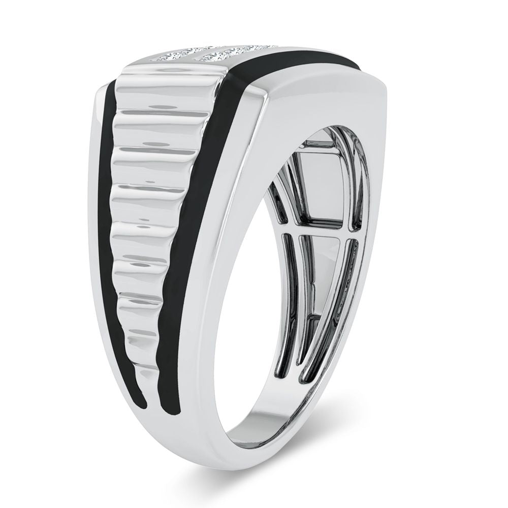 10K 0.25ct Diamond Mens Ring - Solomon Jewelers