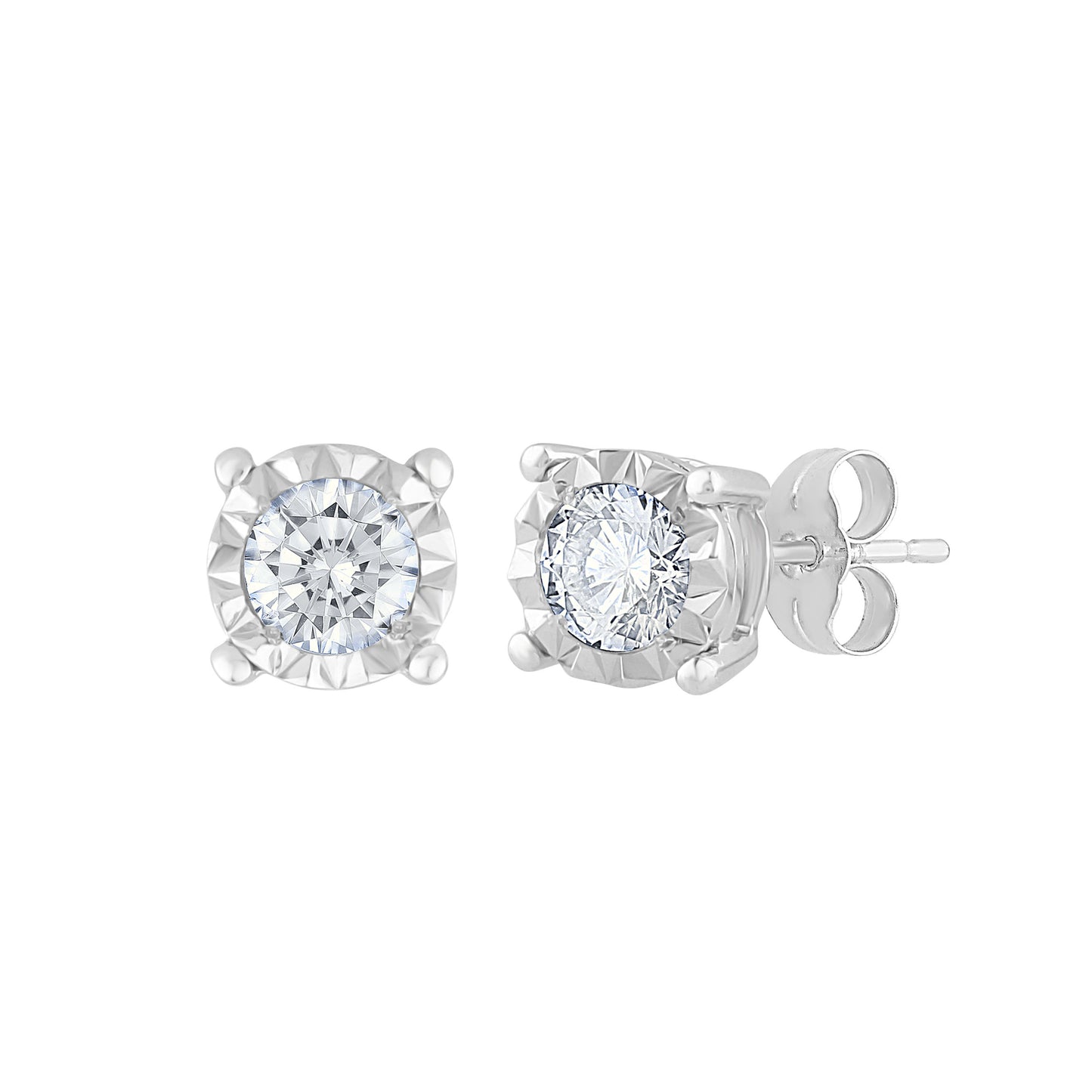 10K 0.50CT Diamond Stud Earring - Solomon Jewelers