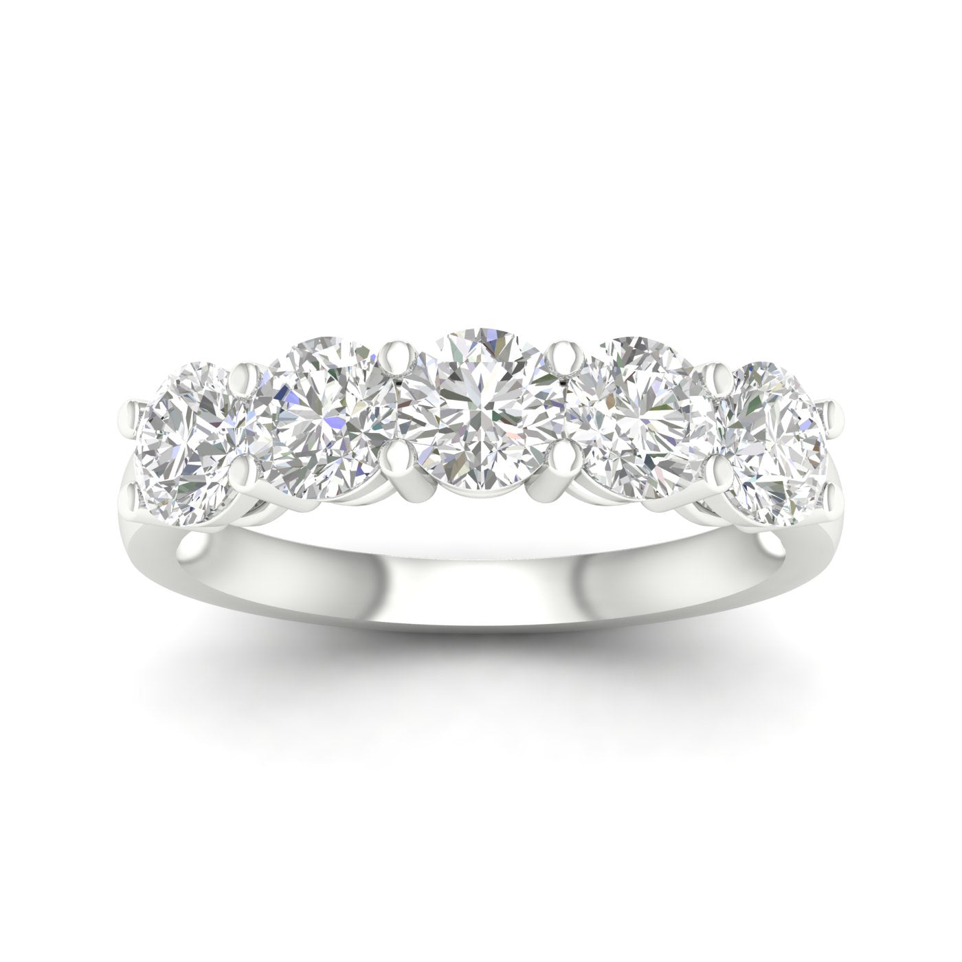14K 2.00CT Certified Lab Grown Diamond Bands ( IGI Certified ) - Solomon Jewelers